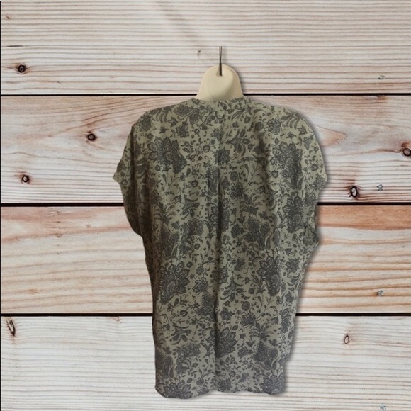 Torrid BLUE PAISLEY GEORGETTE DOLMAN BLOUSE Top Sz 3X 22-24”Career Lightweight - Picture 4 of 7